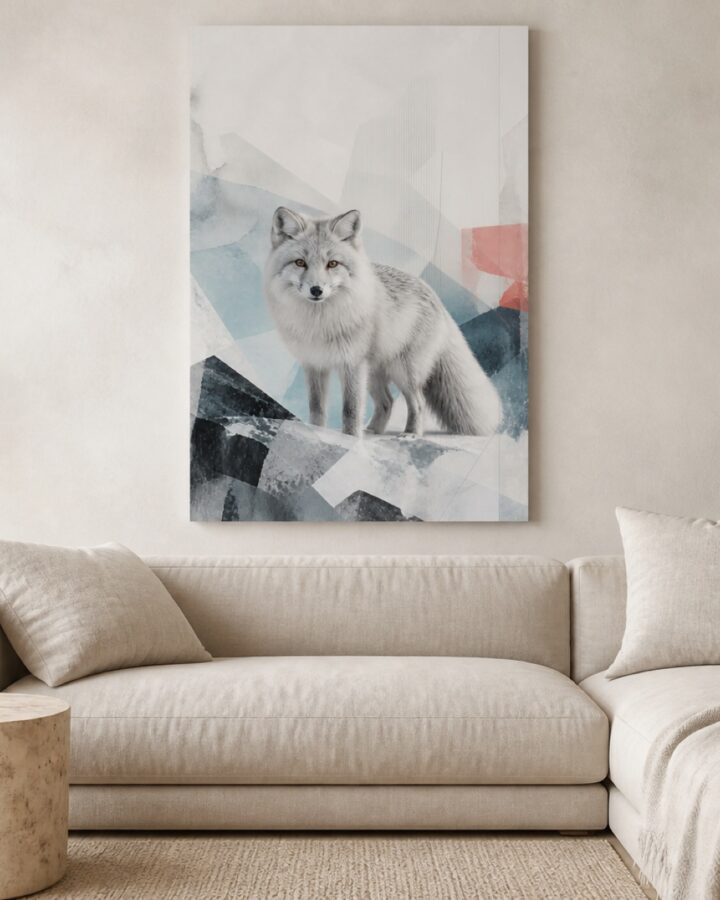 Jaaketun geometria canvas-taulu