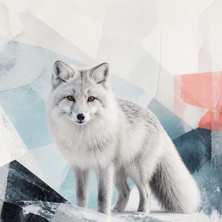 Jaaketun geometria canvas-taulu