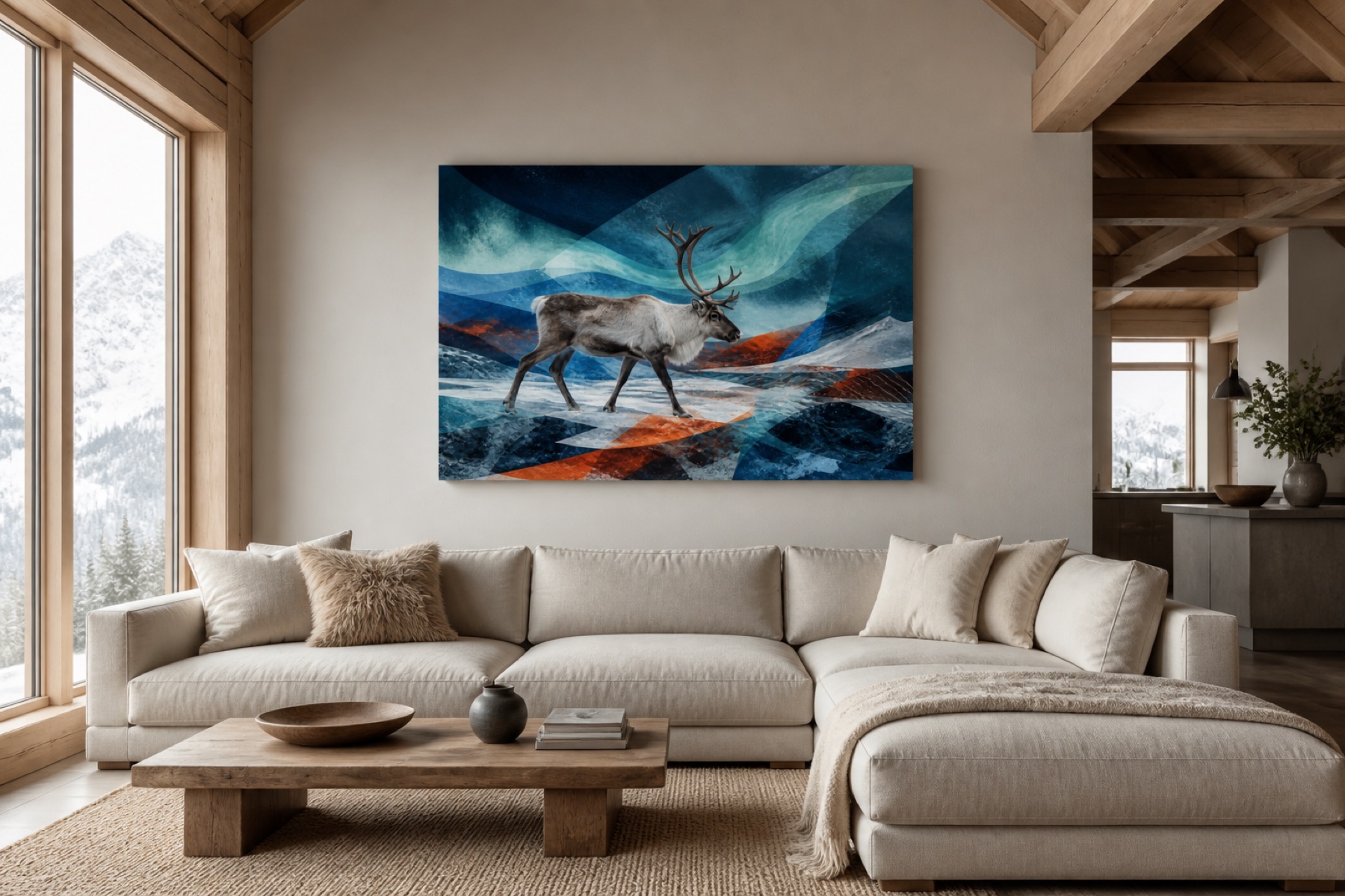 Revontuliporo canvas-taulu