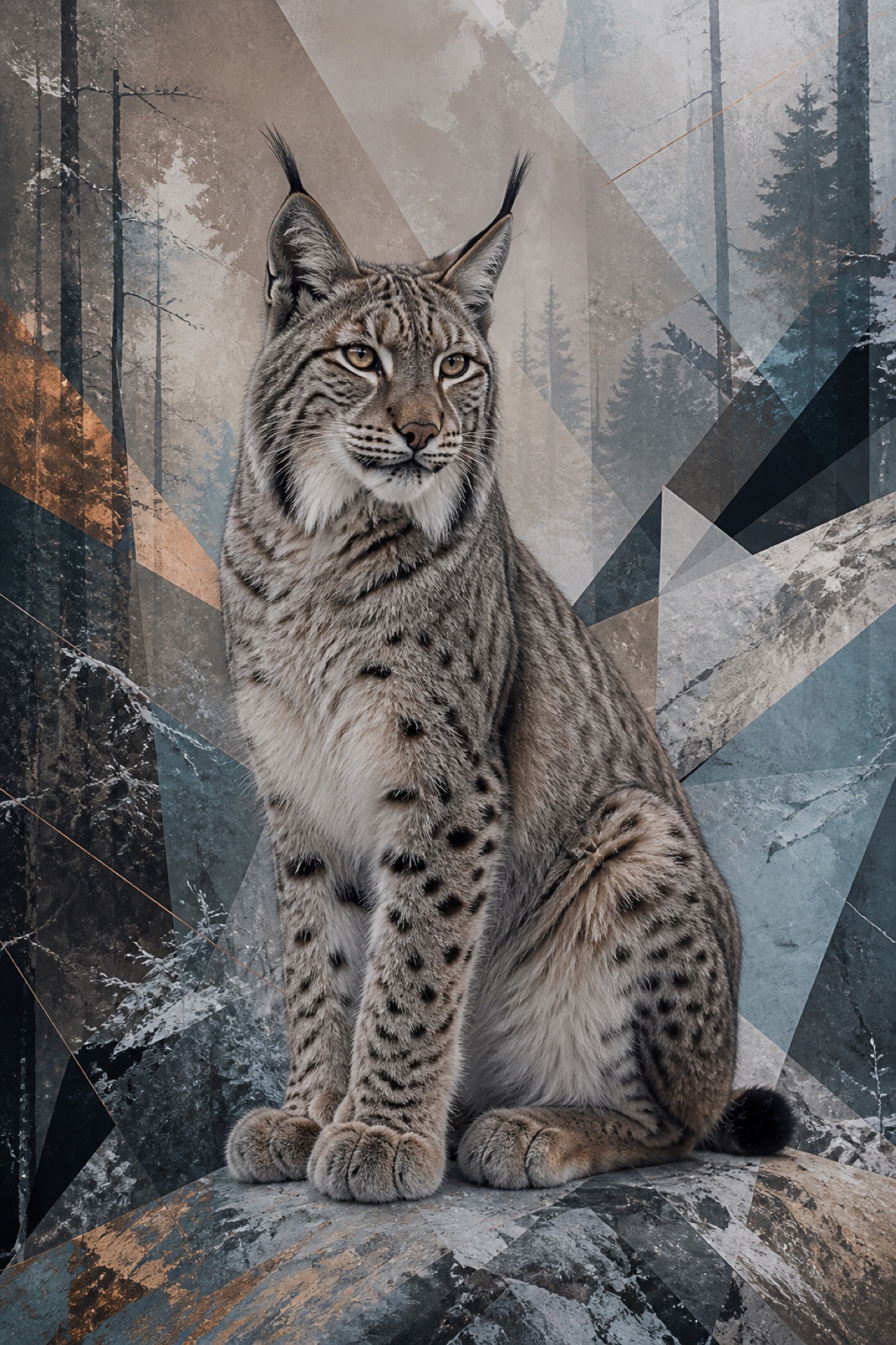 Ilveksen katse canvas-taulu