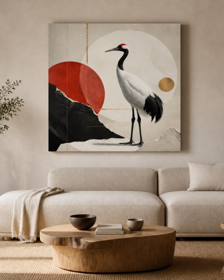 Kurjen tasapaino canvas-taulu