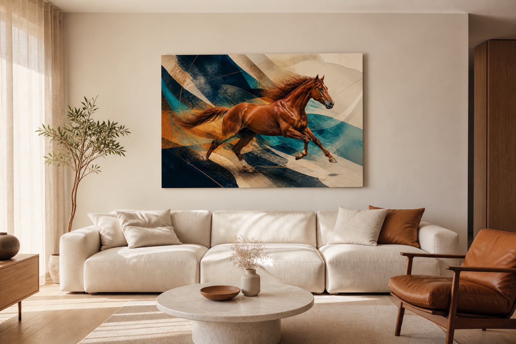 Vapaa hevonen canvas-taulu