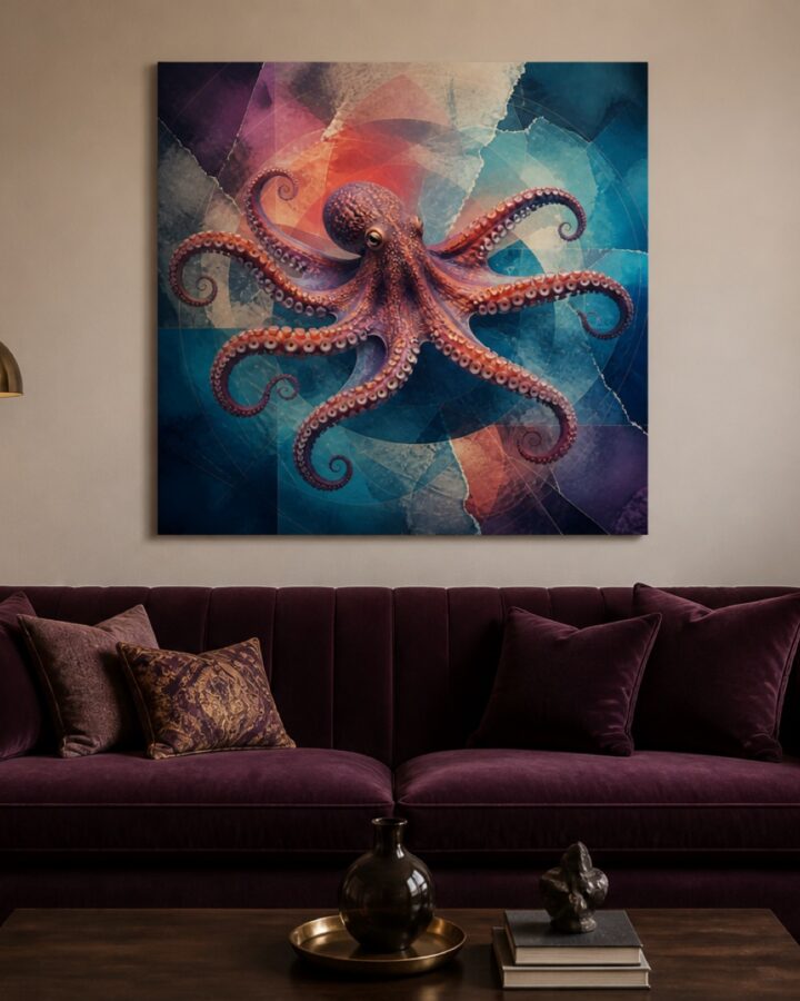 Mustekalan mieli canvas-taulu