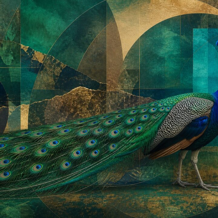 Riikinkukon spektri canvas-taulu