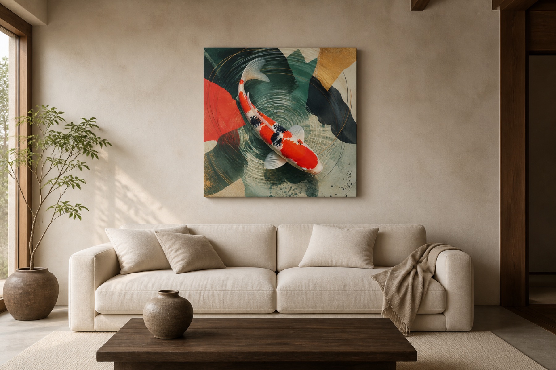 Koin virta canvas-taulu