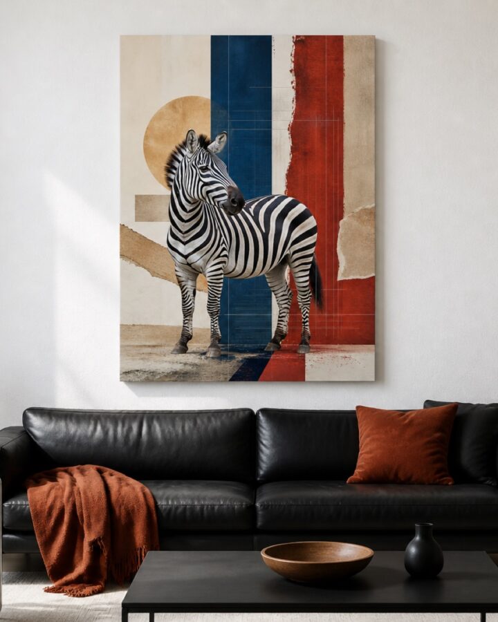 Seepra linjat canvas-taulu