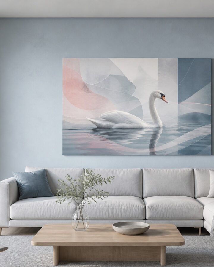 Joutsenen liike canvas-taulu