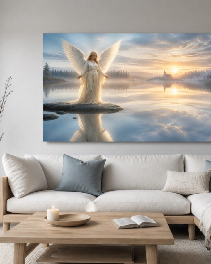 Valo vetten ylla canvas-taulu