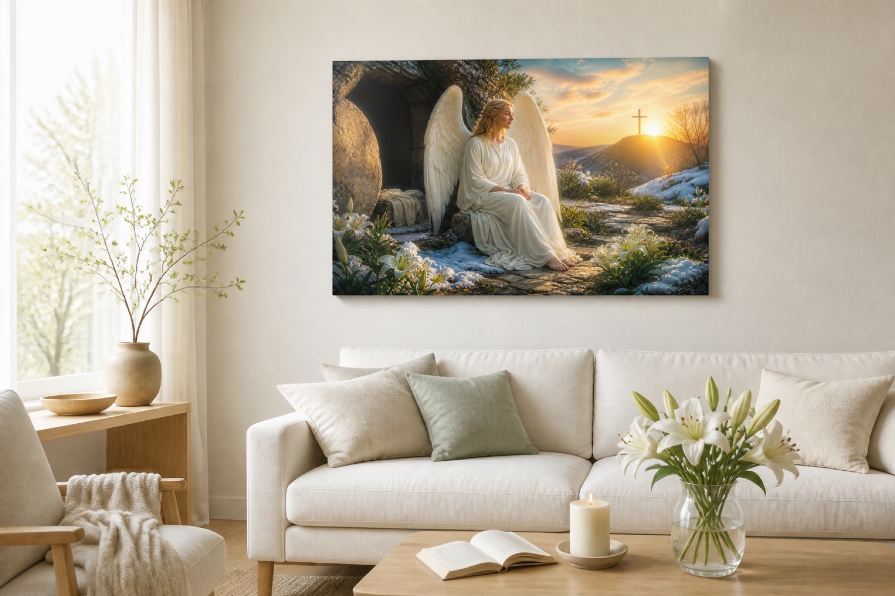 Kevaan ylosnousemus canvas-taulu