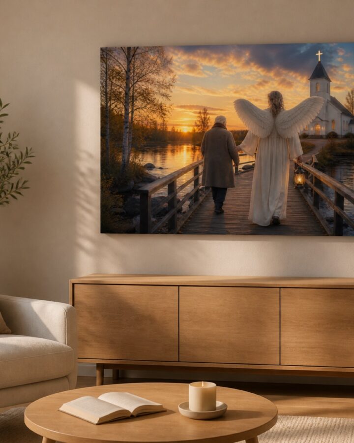 Kotiin johdattava valo canvas-taulu