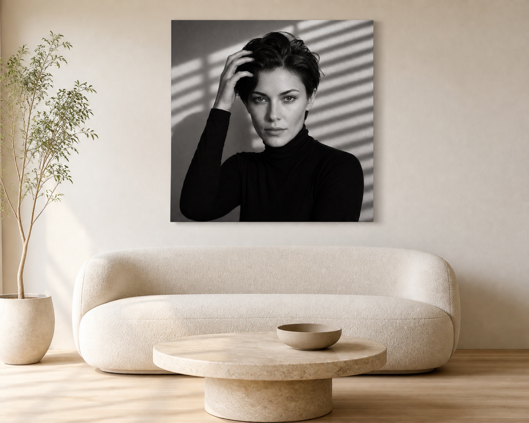 Varjojen katse nelio canvas-taulu