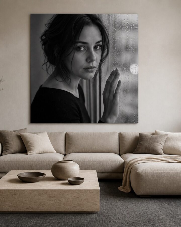 Sadeikkuna nelio canvas-taulu