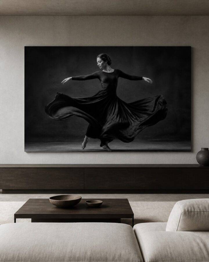 Silkin liike vaaka canvas-taulu