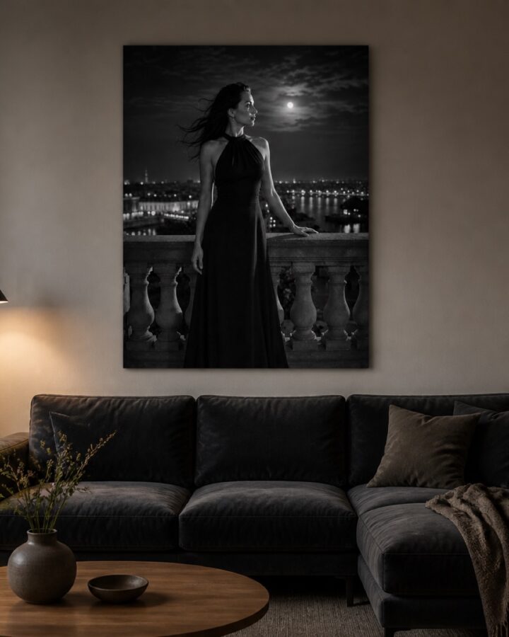 Yon parveke pysty canvas-taulu