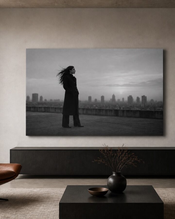Kaupungin tuuli vaaka canvas-taulu