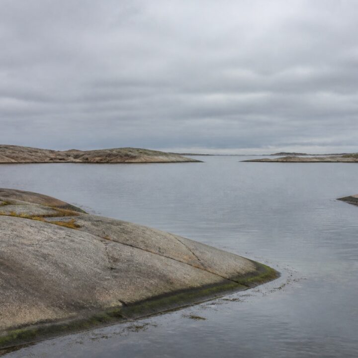 Harmaa saaristo canvas-taulu
