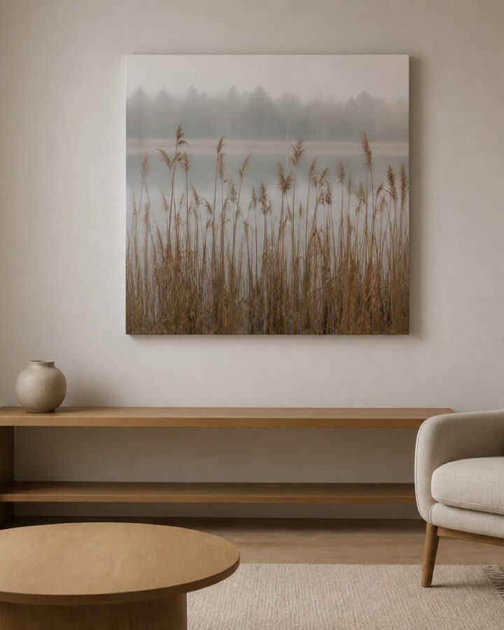 Kaislojen aamu canvas-taulu