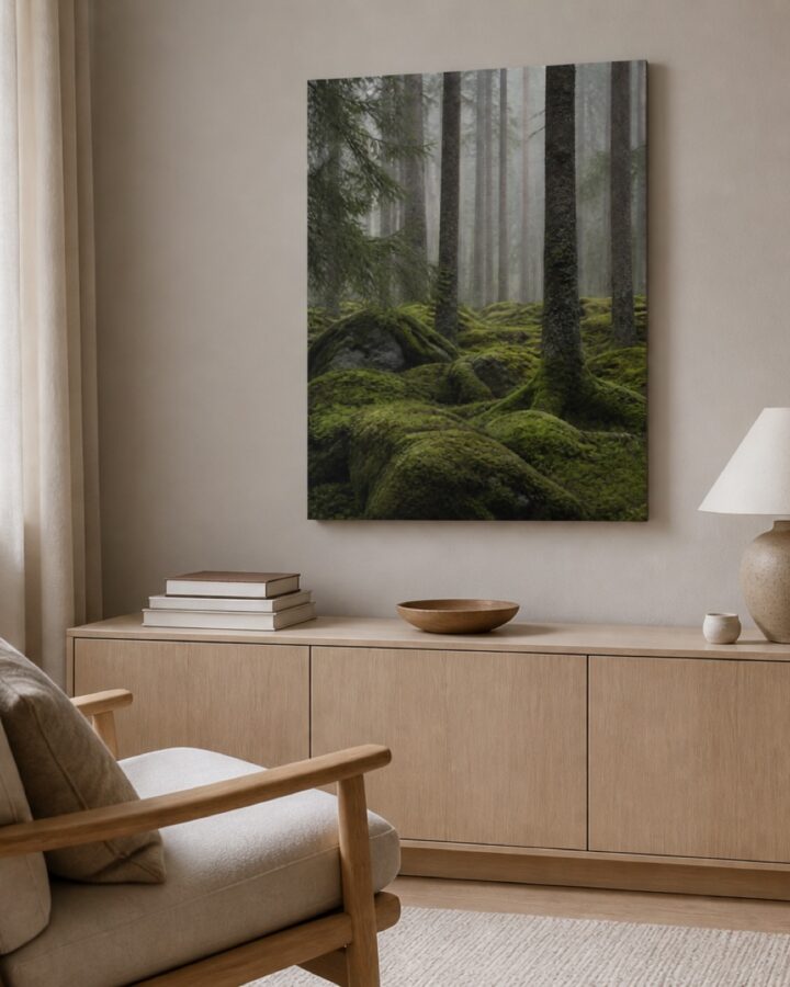 Sammalmetsa canvas-taulu