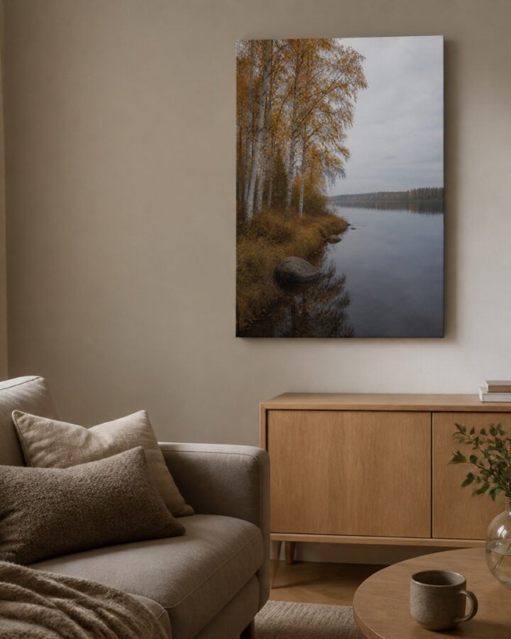 Ruskan ranta canvas-taulu