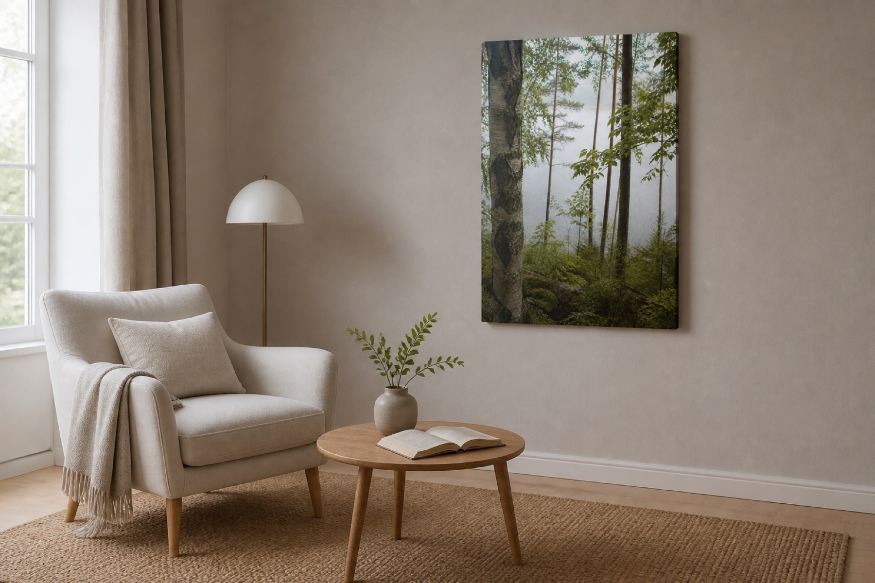 Kesasade canvas-taulu