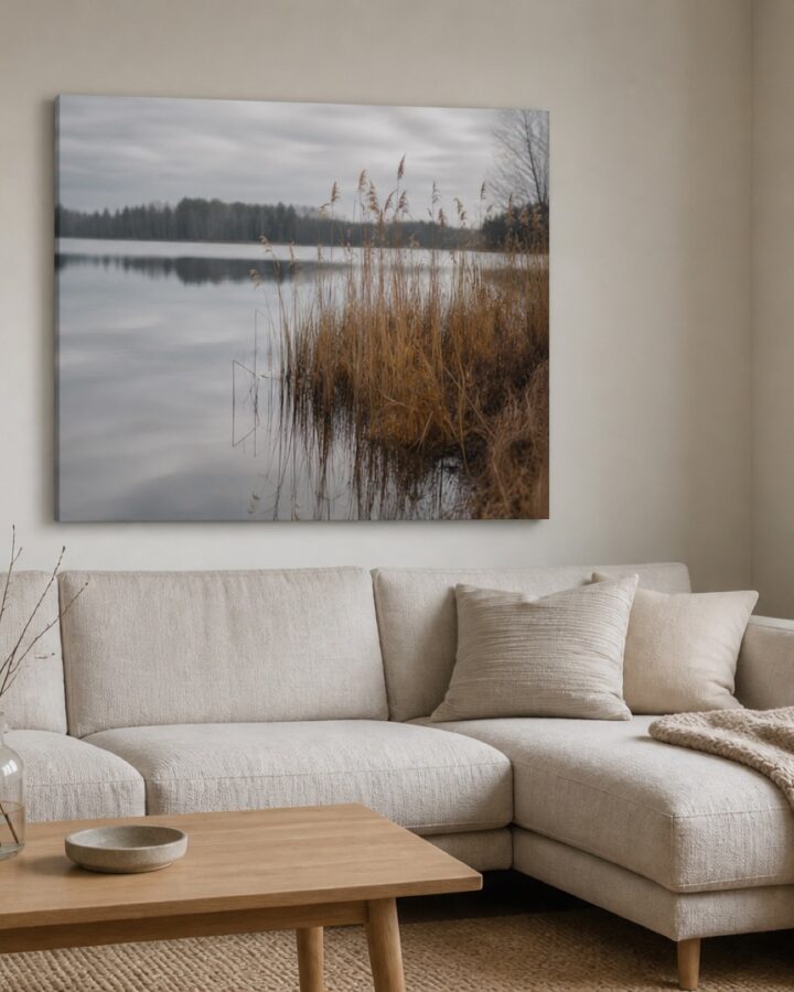 Kultaiset kaislat canvas-taulu