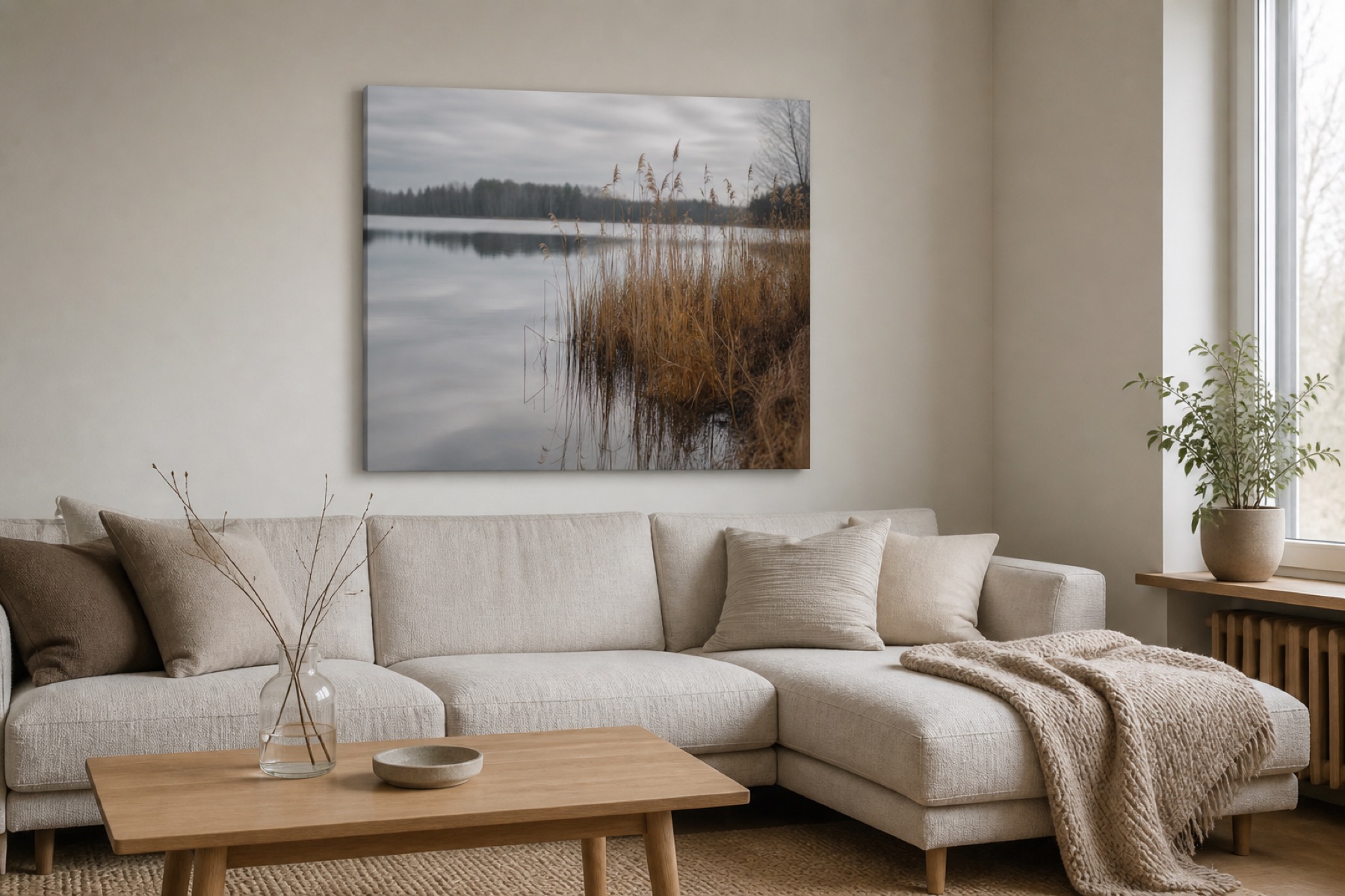 Kultaiset kaislat canvas-taulu