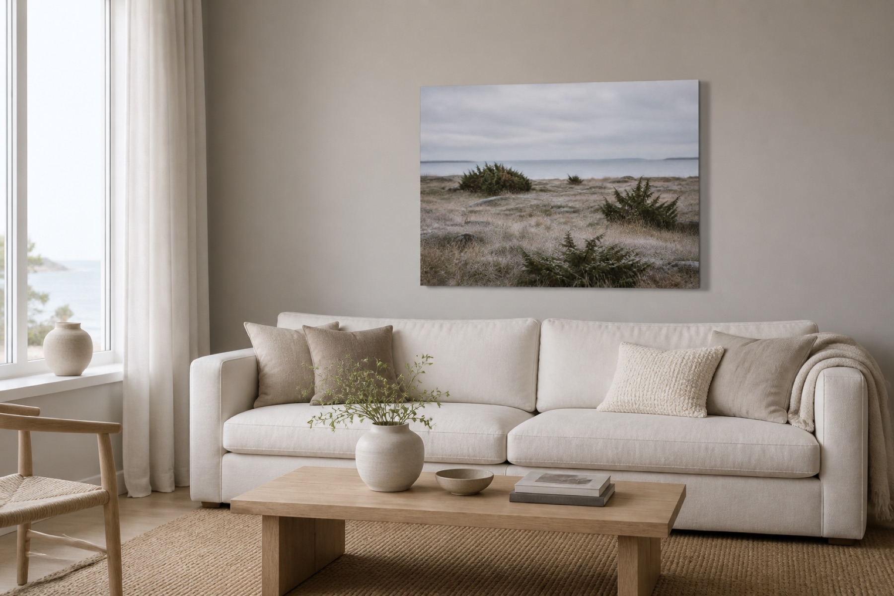 Katajainen niitty canvas-taulu