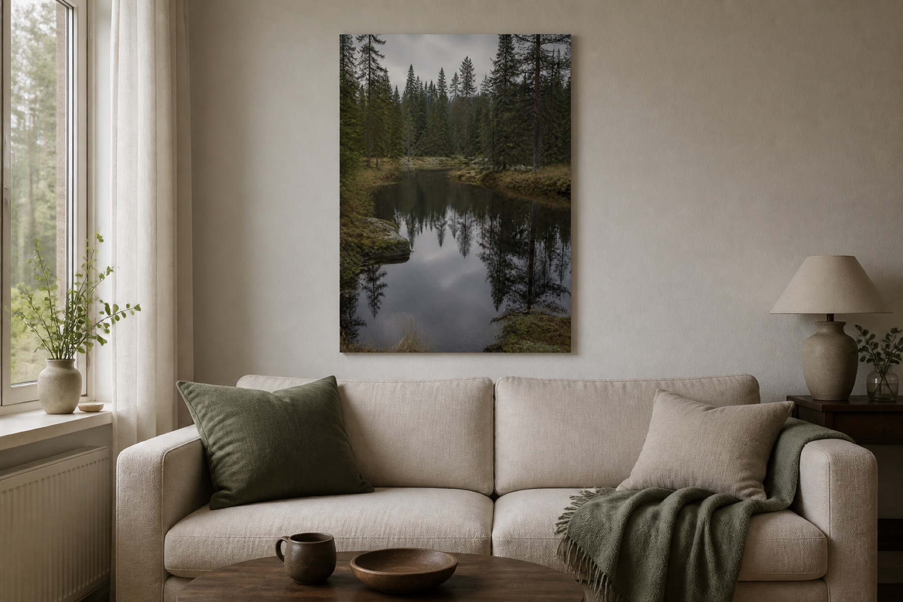 Metsalampi canvas-taulu