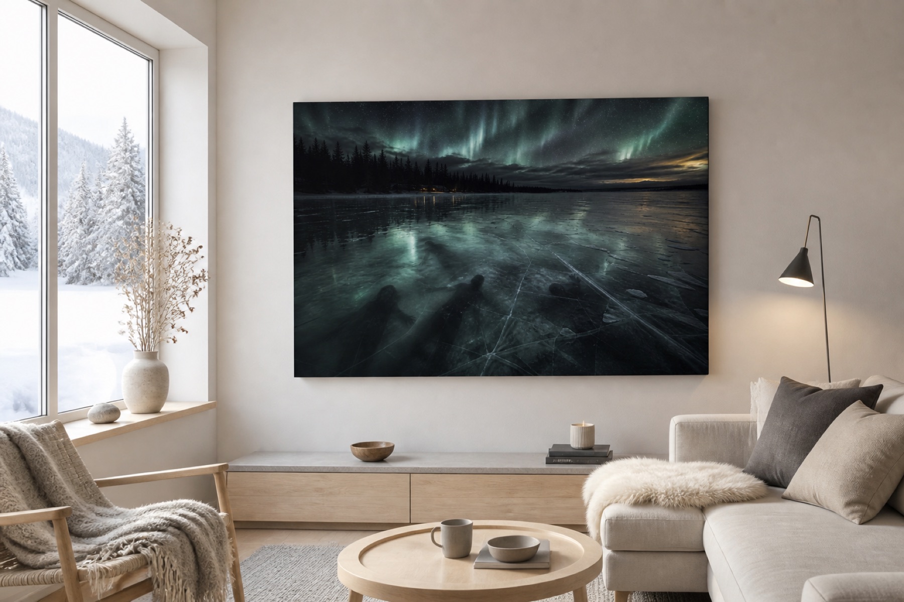 Jaatynyt kuiskaus vaaka canvas-taulu