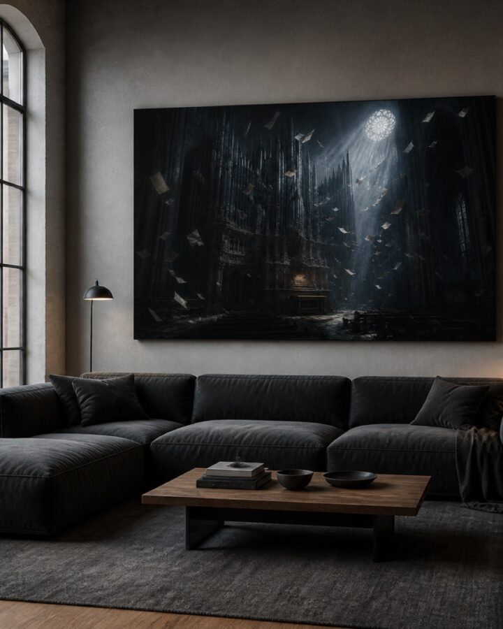 Katedraalin urut vaaka canvas-taulu
