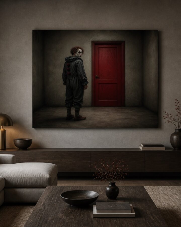 Punainen ovi canvas-taulu
