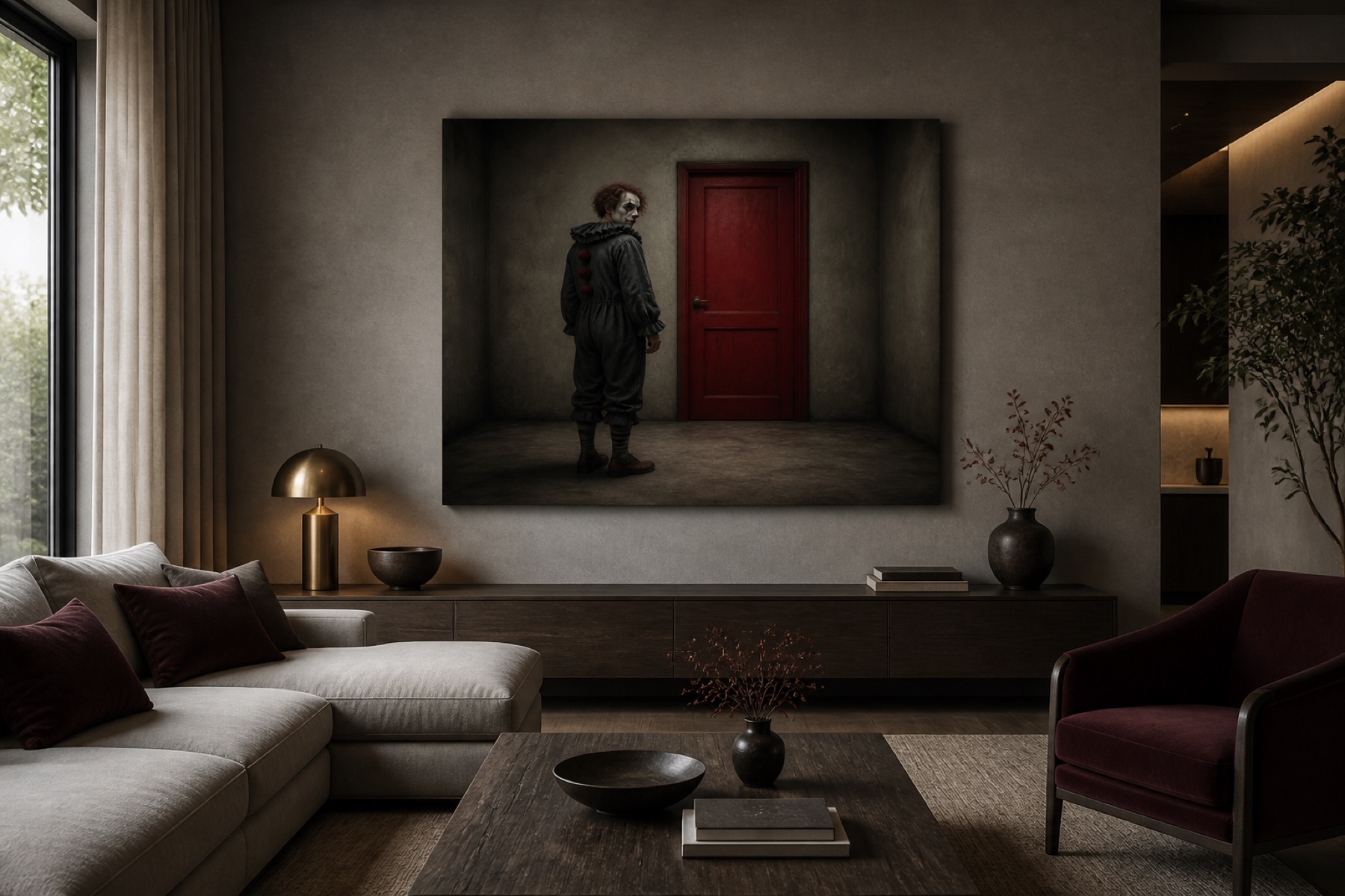 Punainen ovi canvas-taulu
