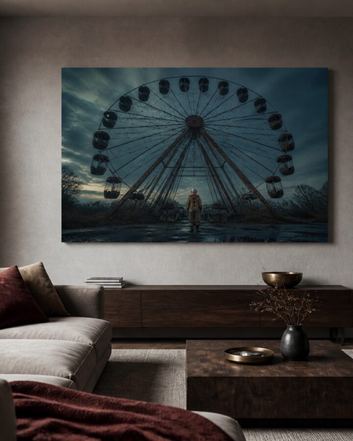 Maailmanpyoran alla canvas-taulu