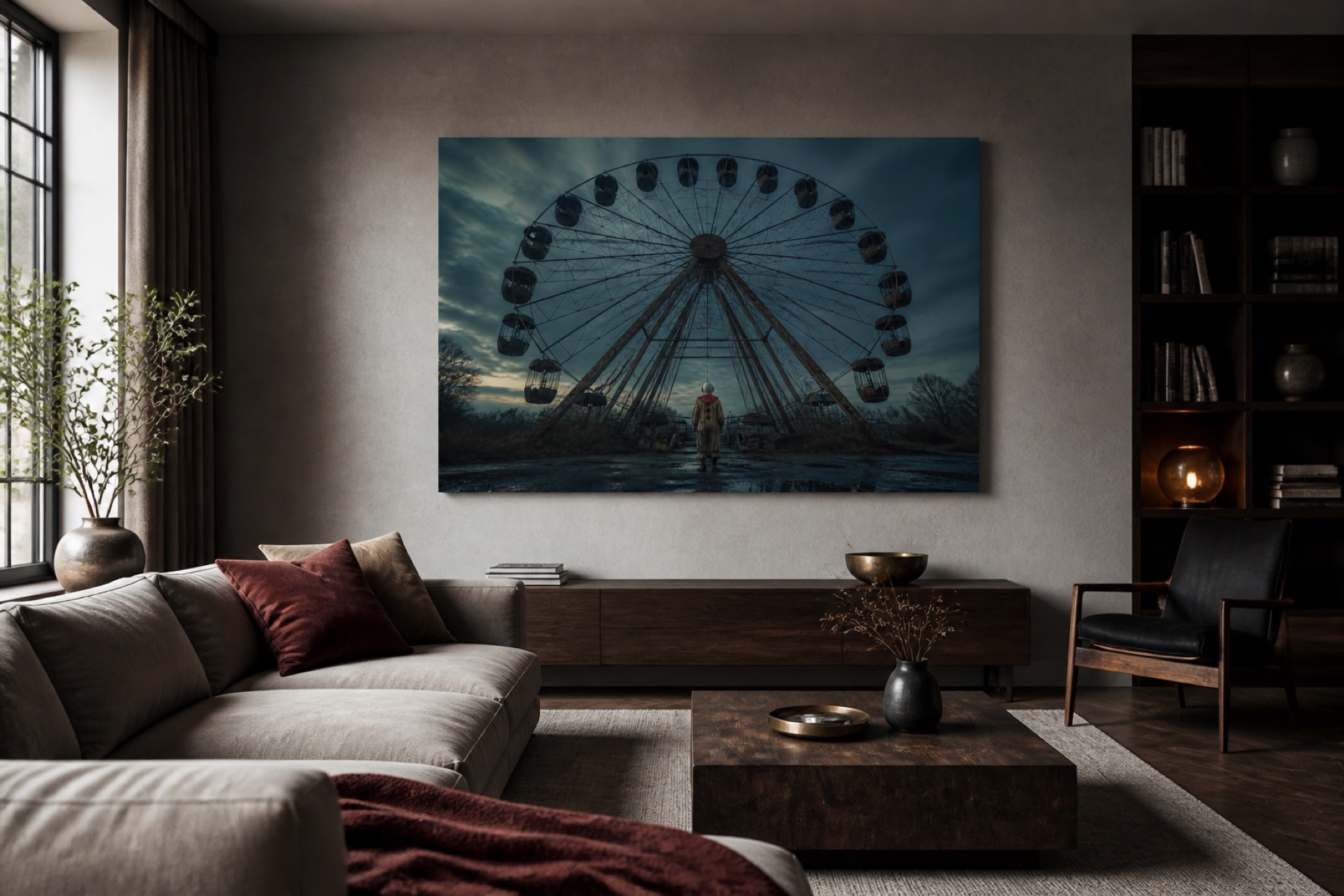 Maailmanpyoran alla canvas-taulu