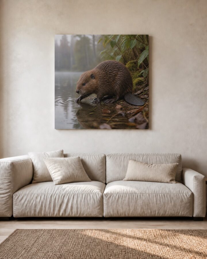 Majavanpoikanen canvas-taulu