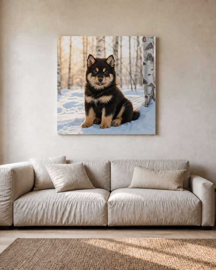 Suomenlapinkoira canvas-taulu