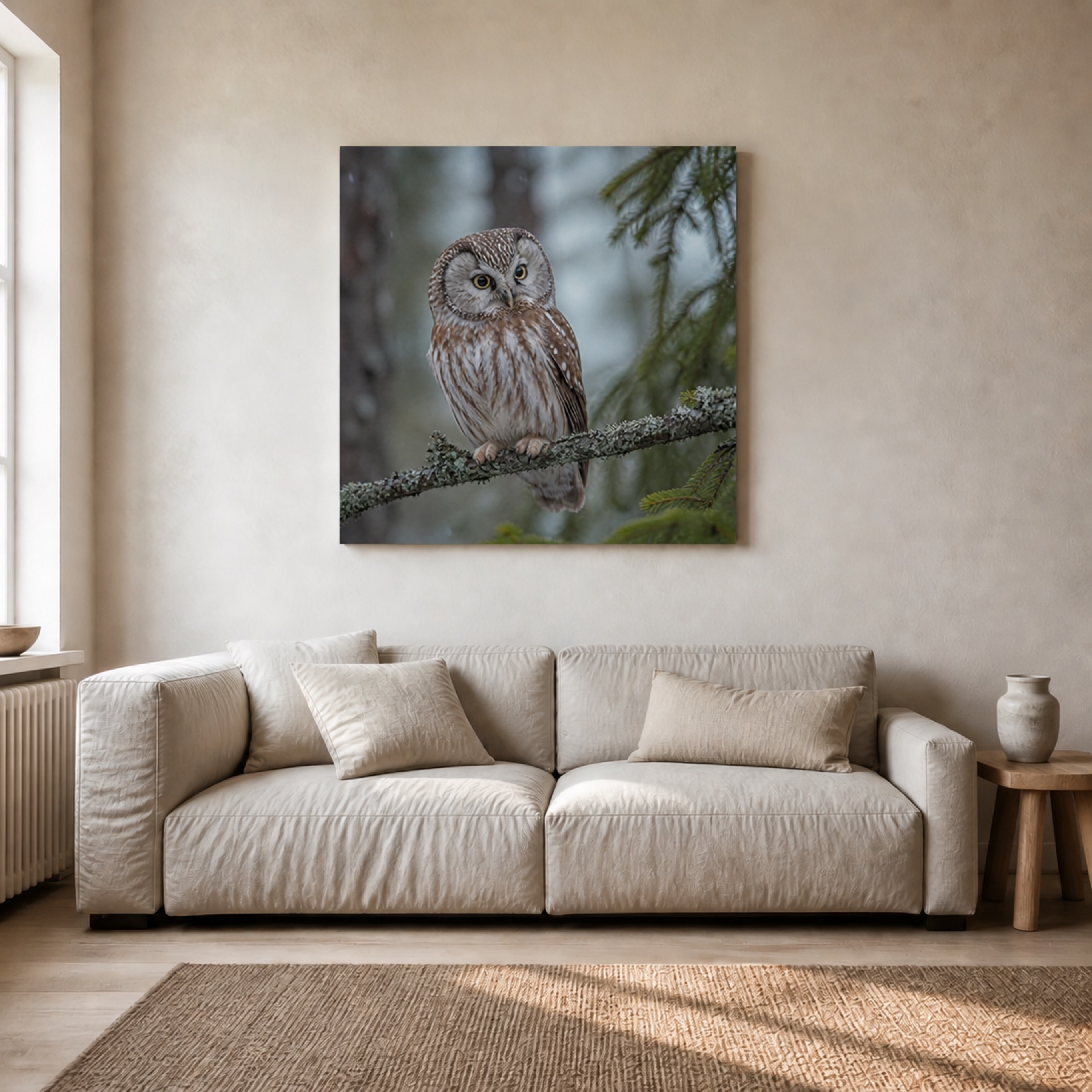 Helmipollo canvas-taulu