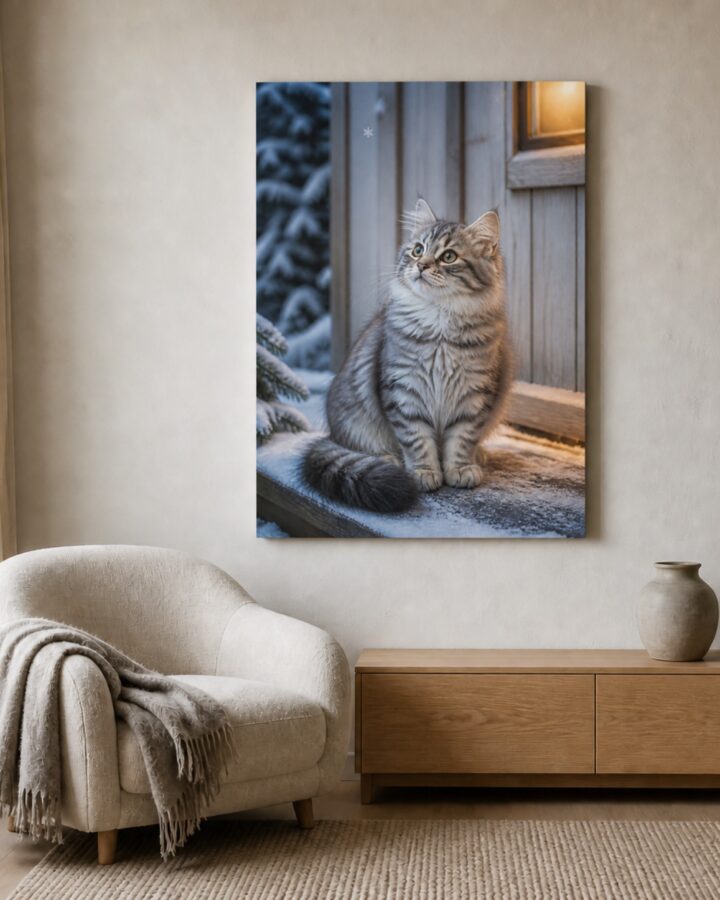 Metsakissanpentu canvas-taulu