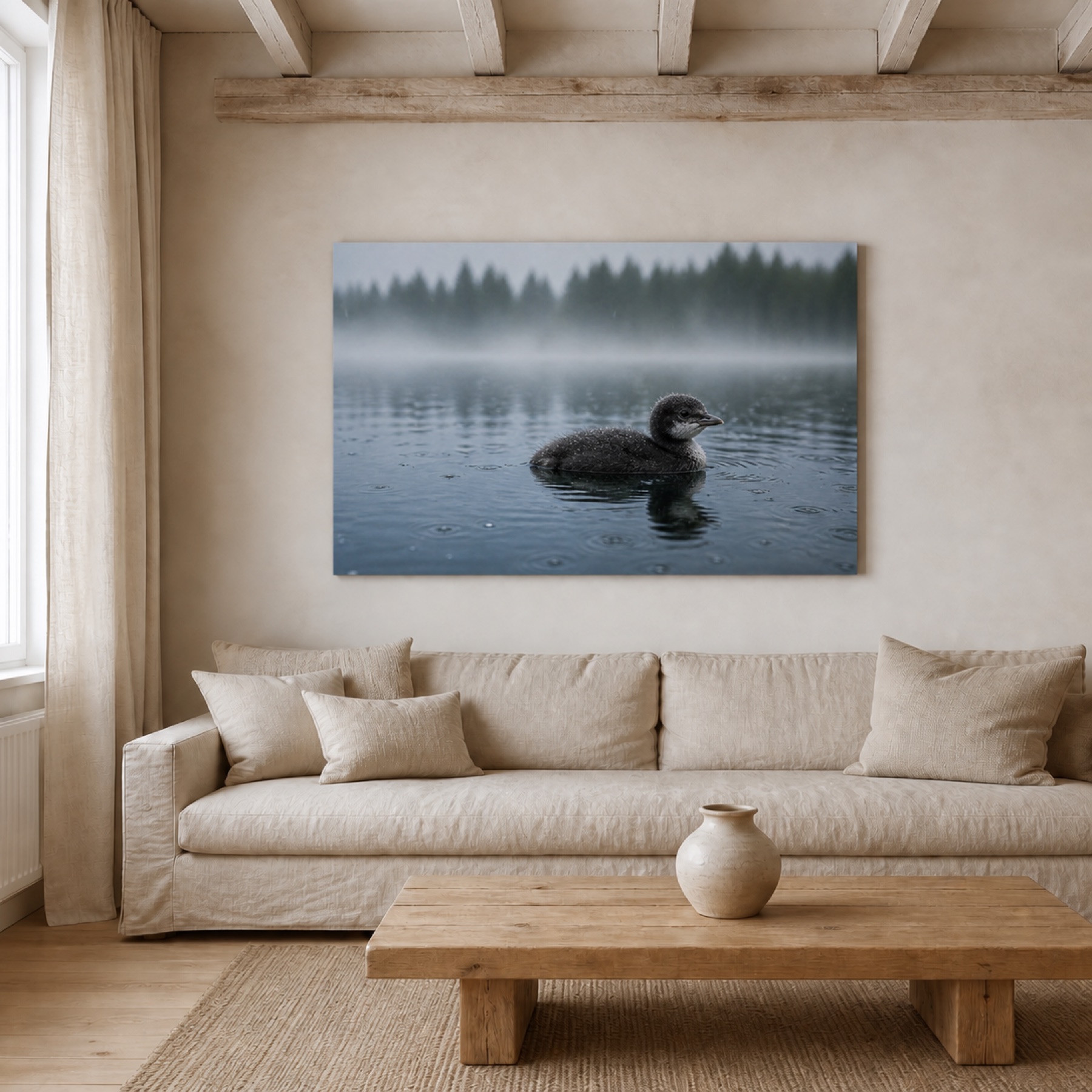 Kuikanpoikanen canvas-taulu