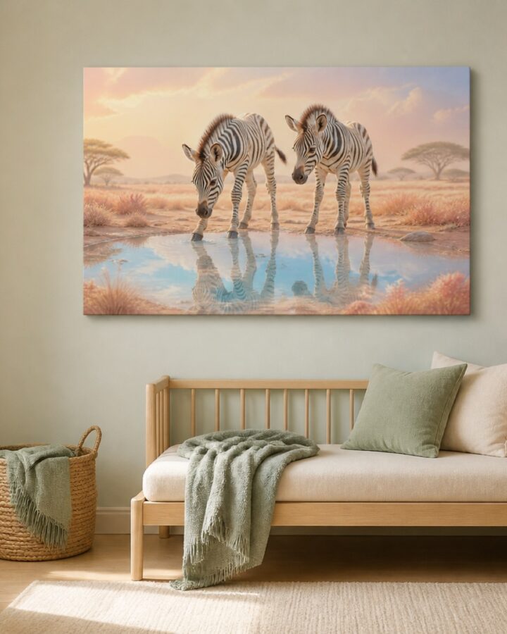 Seeprat vesilatakolla canvas-taulu