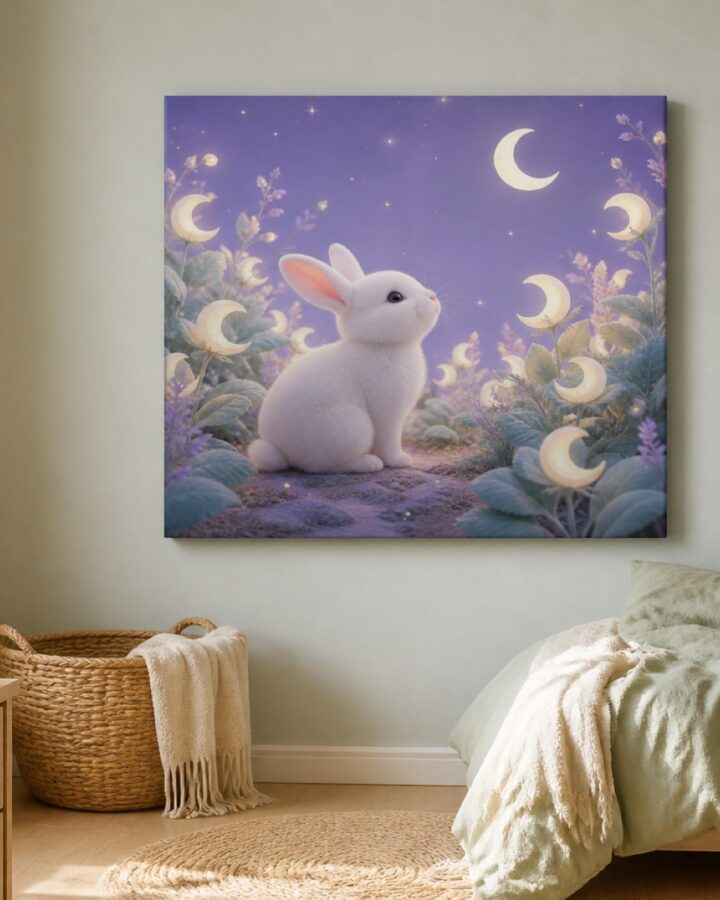 Pupu kuupuutarhassa canvas-taulu