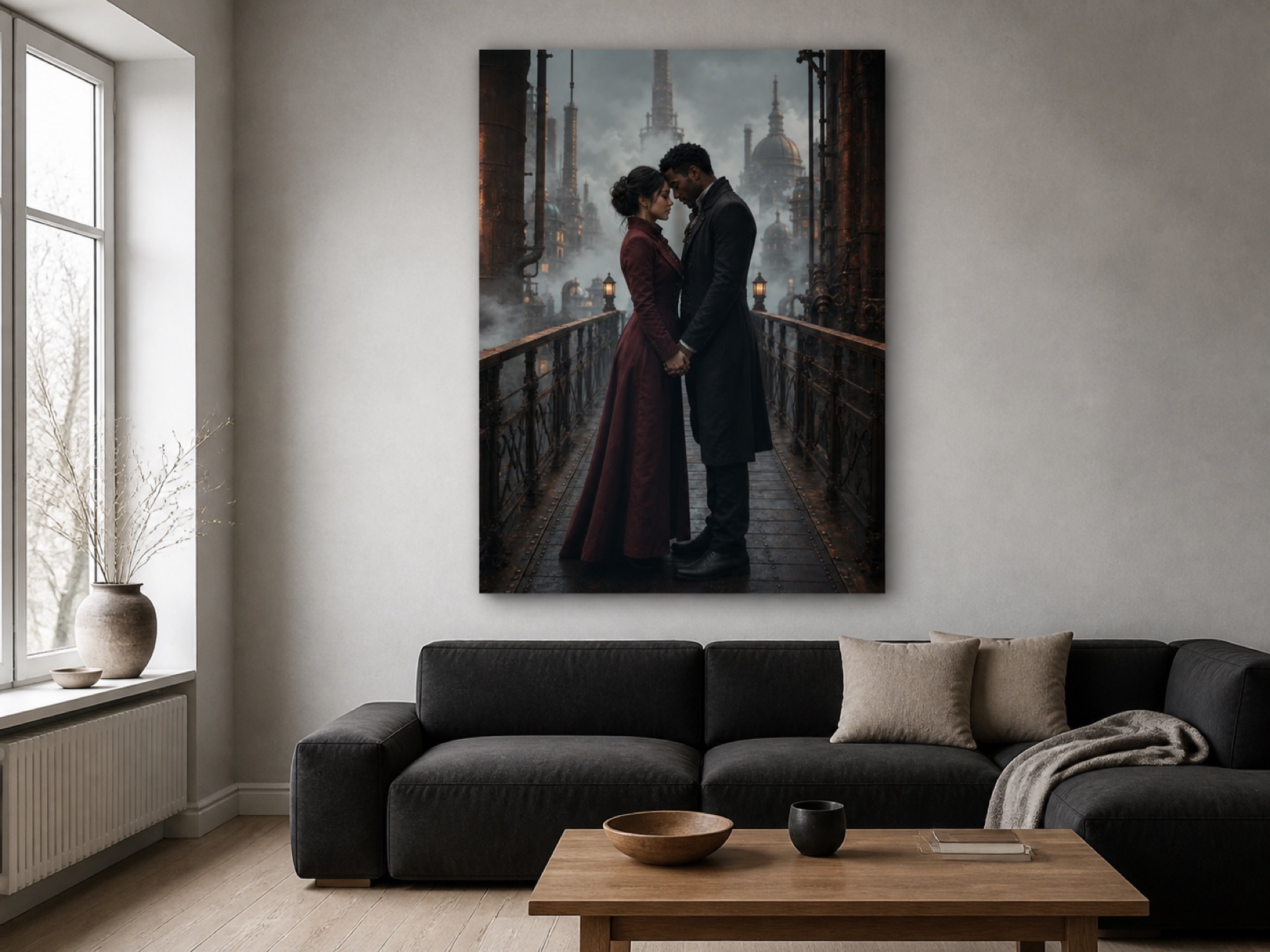 Fog bridge pysty canvas-taulu