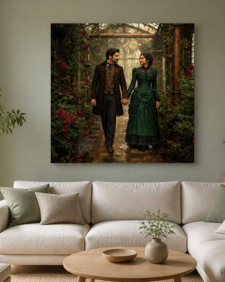 Mechanical garden nelio canvas-taulu