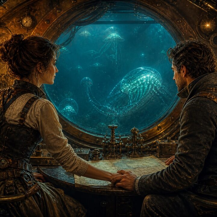 Submarine observatory canvas-taulu