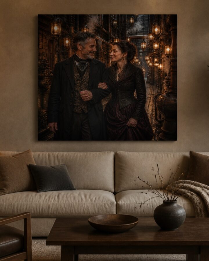 Lantern alley nelio canvas-taulu