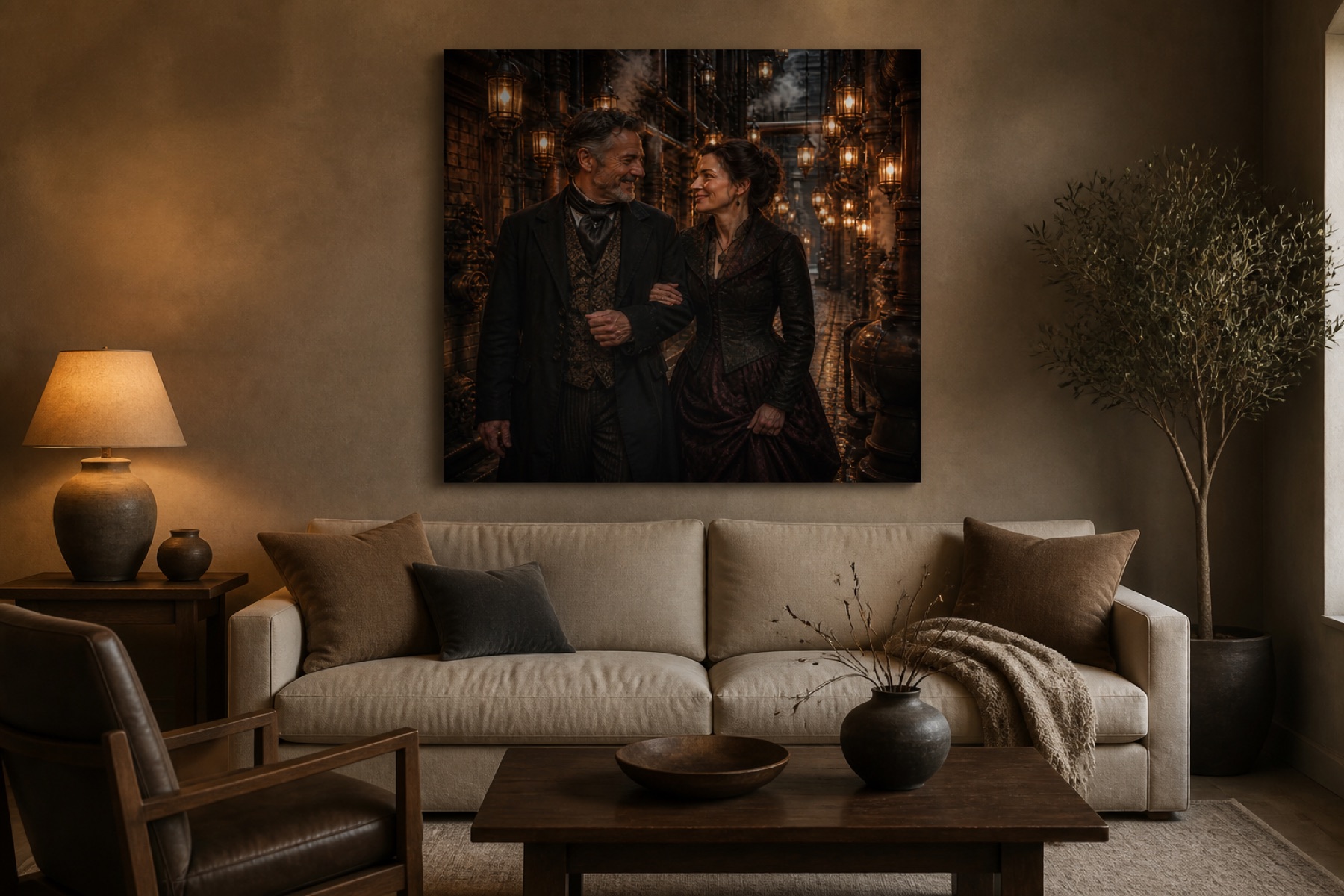 Lantern alley nelio canvas-taulu