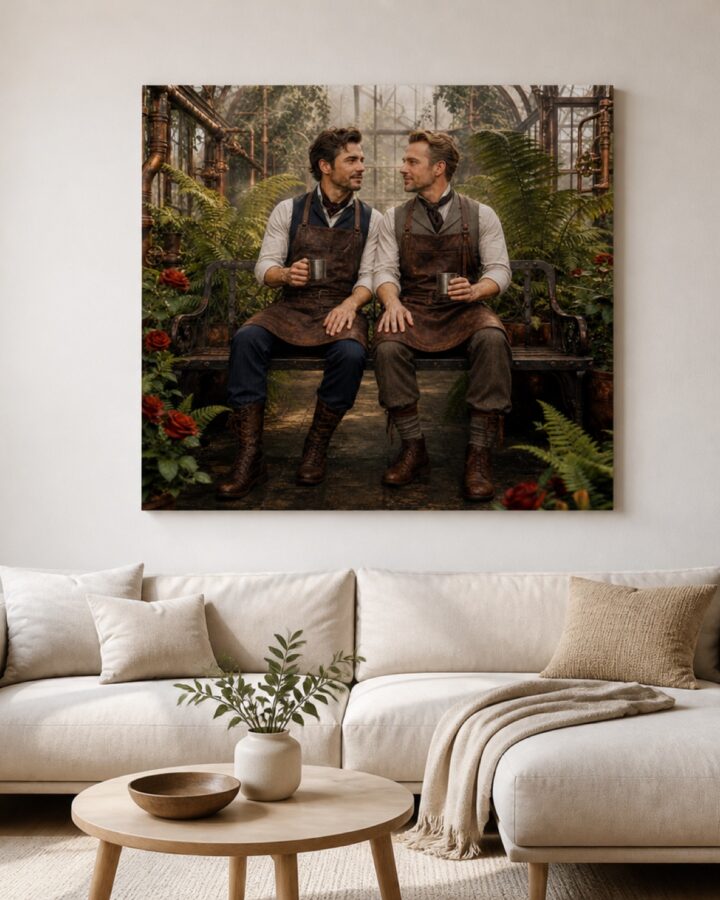 Copper greenhouse nelio canvas-taulu