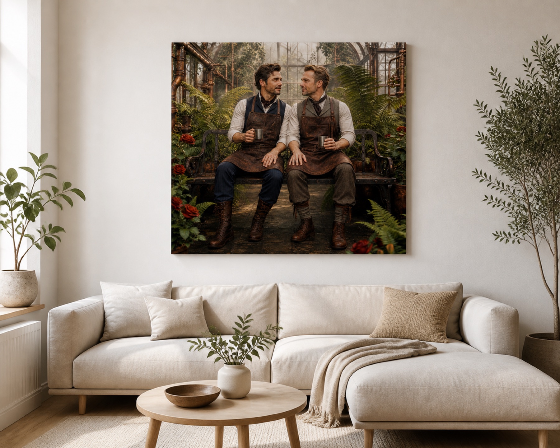 Copper greenhouse nelio canvas-taulu
