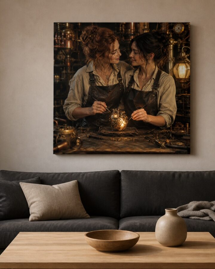 Mechanical heart nelio canvas-taulu