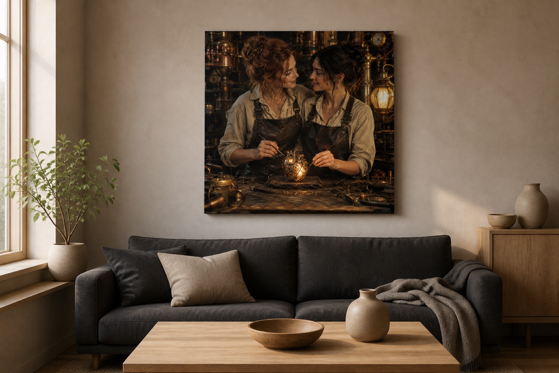Mechanical heart nelio canvas-taulu